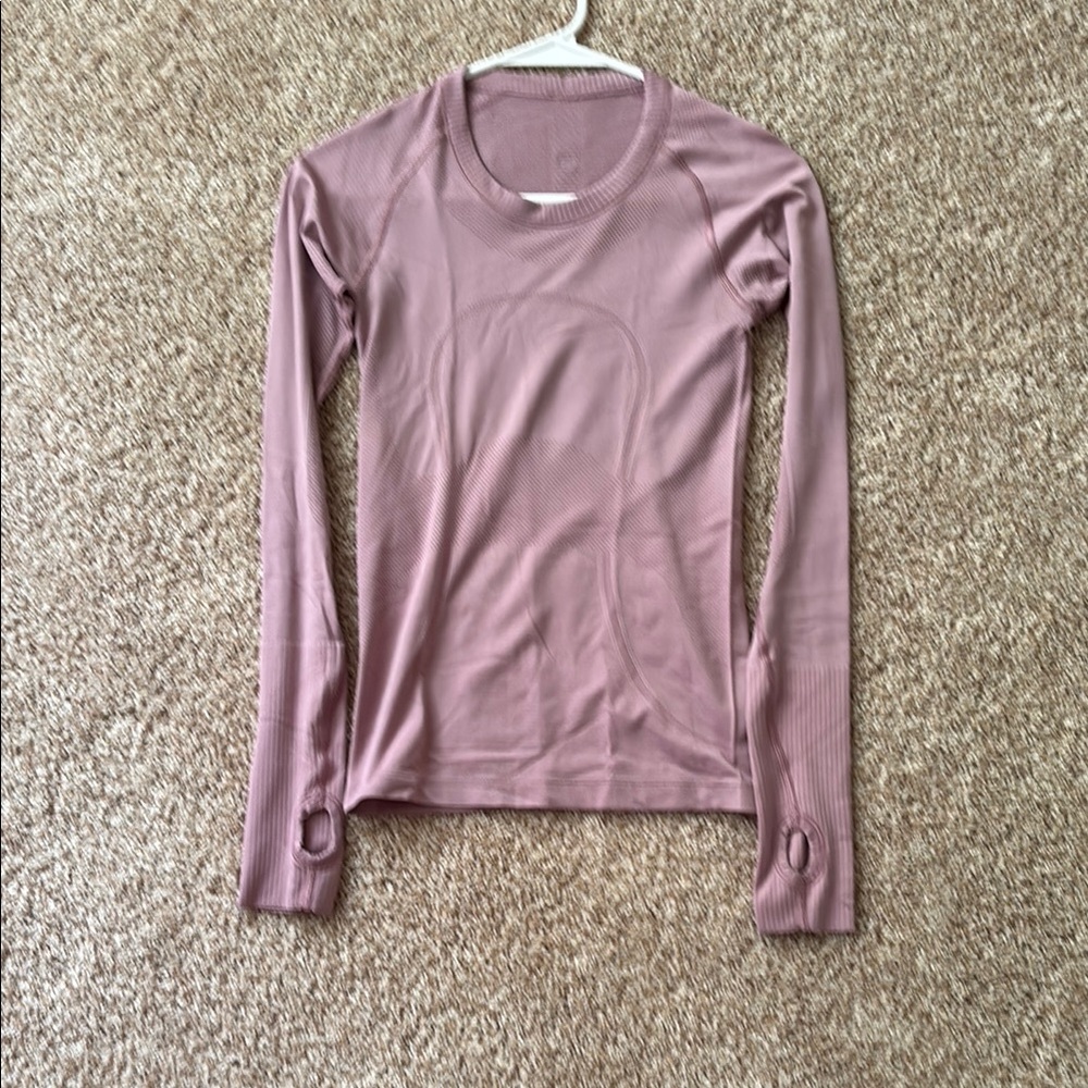 lululemon athletica Long Sleeve Top in Soft Mauve